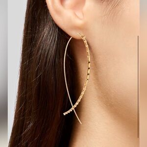 LANA 14K UPSIDE DOWN HOOPS